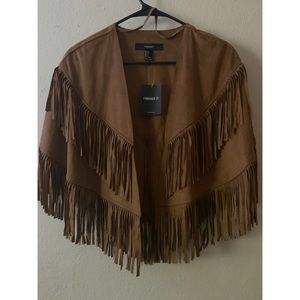 Western fringe poncho